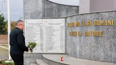 n ciuca depune flori la monumentul soldatilor