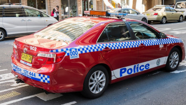 Masina de politie din Australia