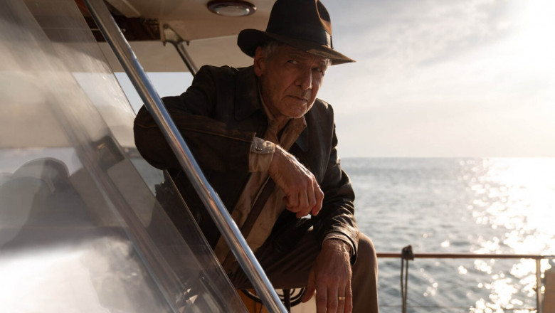 O captură din filmul Indiana Jones and the Dial of Destiny care va avea premiera pe 18 mai, la Cannes.