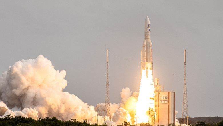 Misiunea a fost lansată vineri la bordul unei rachete Ariane 5 din portul spațial din Kourou, Guyana Franceză