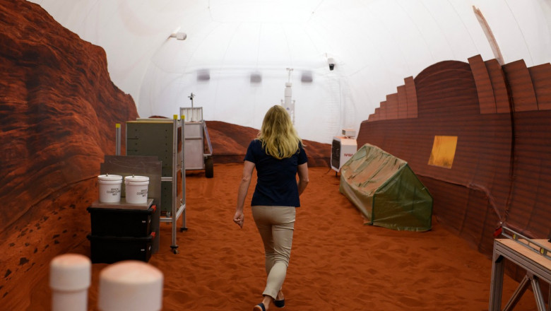 Structura imprimată 3D care simulează condițiile de pe Marte