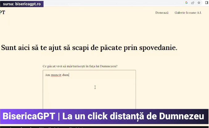 Prima biserică bazată pe inteligența artificială. E la un click distanță și oferă spovedanie online