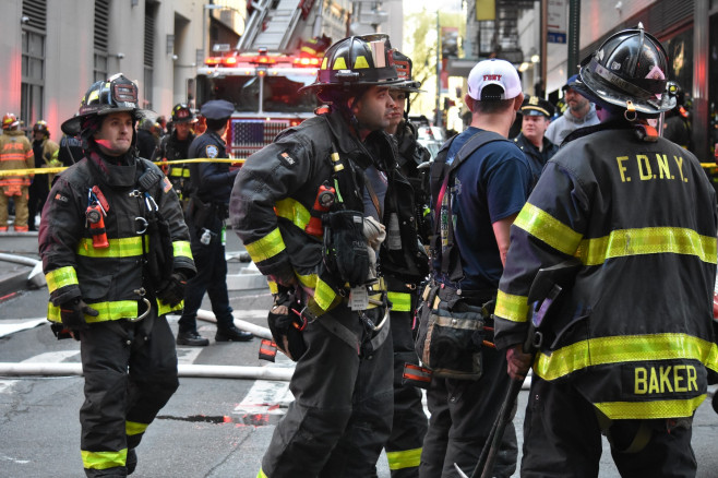 Parking Garage Collapse in Lower Manhattan Kills 1, Injures Several People in NYC, USA - 18 Apr 2023