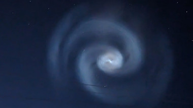 Misterioasa spirală care a apărut pe cerul din Alaska