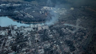 orasul bahmut distrus de bombardamentele rusiei