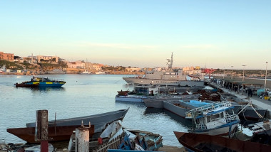 zona de port din Lampedusa