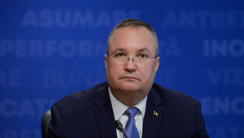 Prim-ministrul Nicolae Ciucă participă la alegerile Clubului Oamenilor de Afaceri Liberali, în București, joi 16 martie 2023.