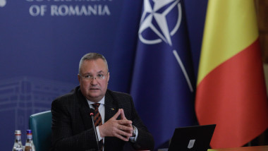 Prim-ministrul Nicolae Ciucă participă la ședința de guvern, la Palatul Victoria din București, miercuri 5 aprilie 2023.