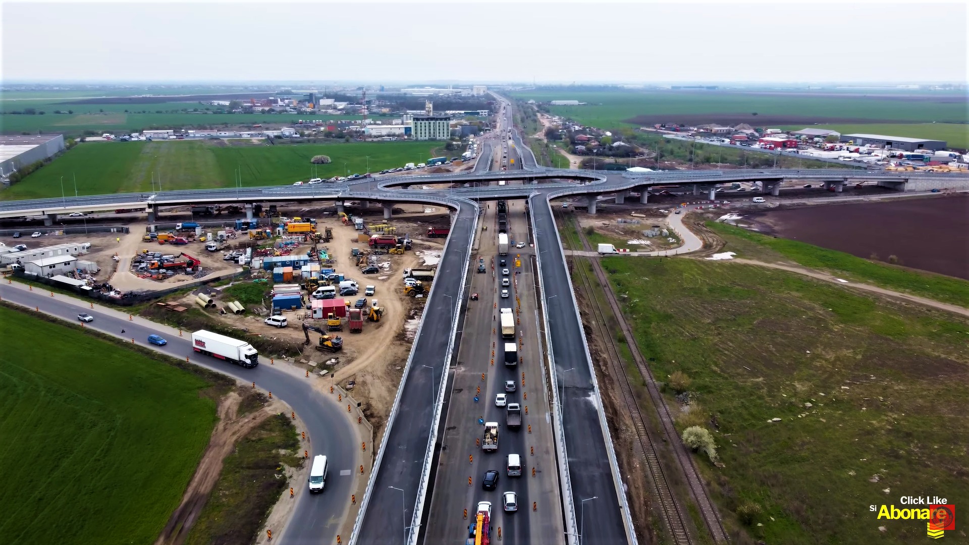Pasajul Olteniței, cel mai mare giratoriu suspendat de pe Centura București, va fi inaugurat luna viitoare