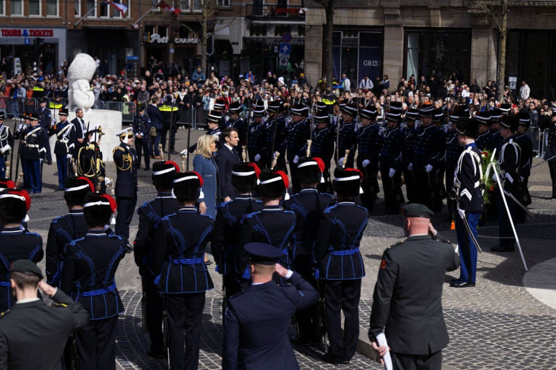 French President Macron Kicks Off State Visit in Amsterdam - 11 Apr 2023