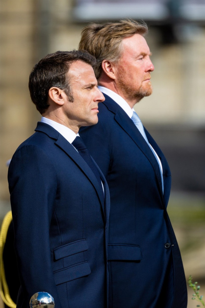 Emmanuel Macron makes a state visit to Dutch Royals in Amsterdam