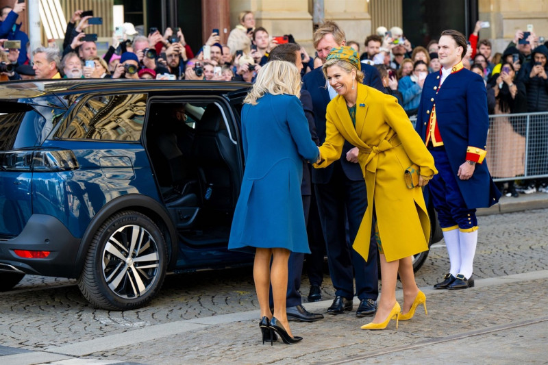 Emmanuel Macron makes a state visit to Dutch Royals in Amsterdam