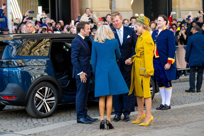 Emmanuel Macron makes a state visit to Dutch Royals in Amsterdam