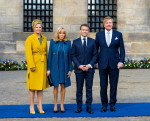 Emmanuel Macron makes a state visit to Dutch Royals in Amsterdam