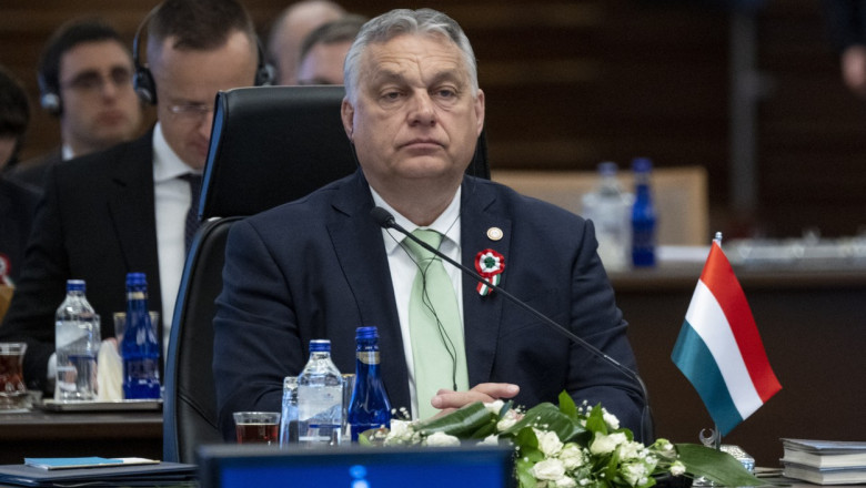 Viktor Orban, premierul Ungariei, ia parte la un summit în Ankara, pe 16 martie 2023.