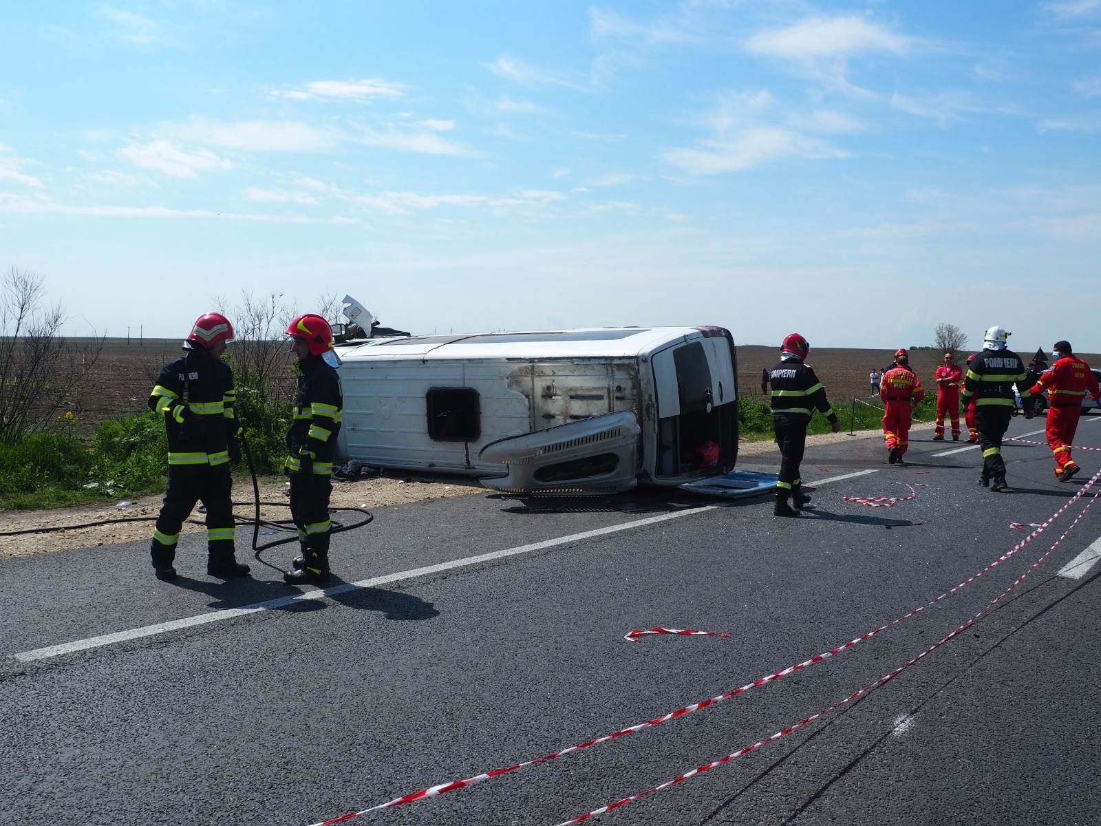 Accident grav în Teleorman, 8 oameni au ajuns la spital