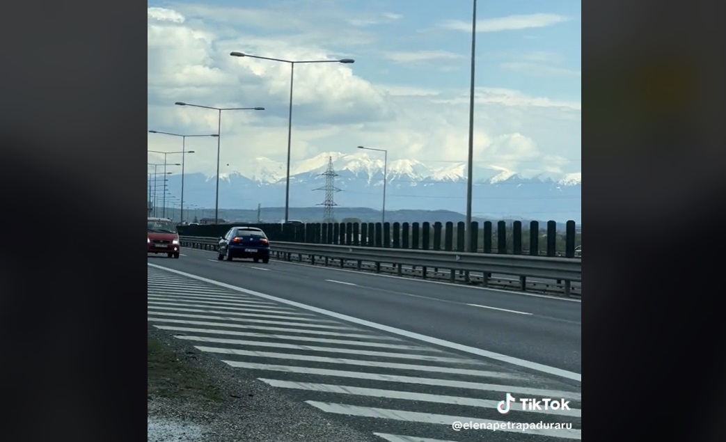 Un șofer din Alba a fost filmat în timp ce circula pe contrasens, pe A1. Bărbatul, amendat și lăsat fără permis de conducere