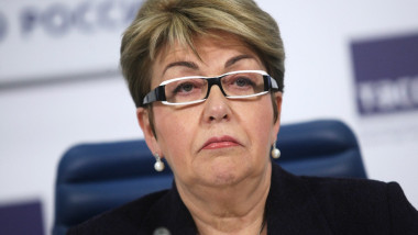 Eleonora Mitrofanova, ambasadoarea Rusiei în Bulgaria, participă la o conferință despre limba rusă la Moscova, pe 17 noiembrie 2016.