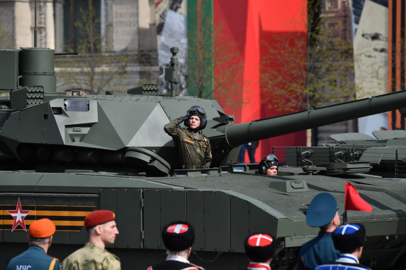 Russia WWII Victory Parade Rehearsal