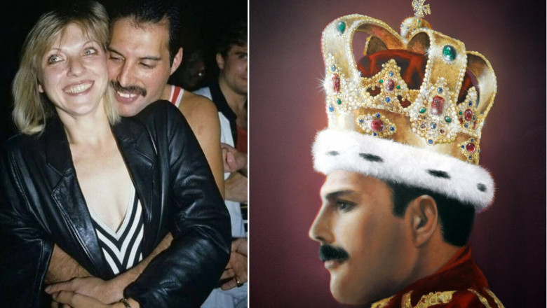 Freddie Mercury și Mary Austin / Coroană modelată după ce a Sfântului Edward purtată de Mercury