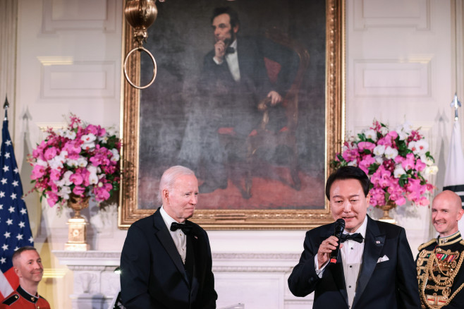 President Biden hosts State Dinner for President Yoon of the Republic of Korea