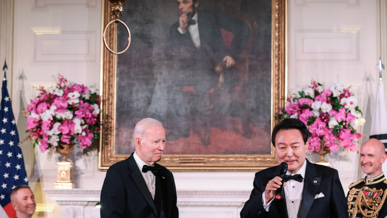 Președintele sud-coreean i-a cântat „American Pie” lui Joe Biden.