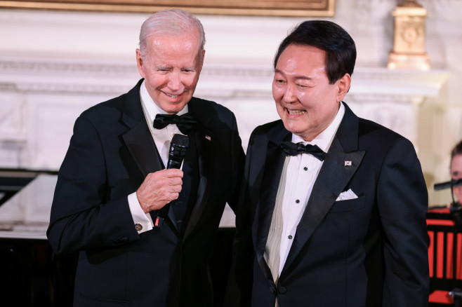 President Biden hosts State Dinner for President Yoon of the Republic of Korea