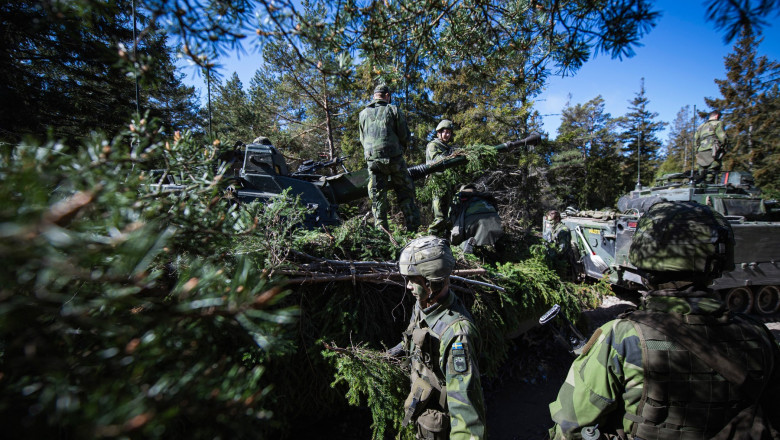 soldati pe insula suedeza gotland