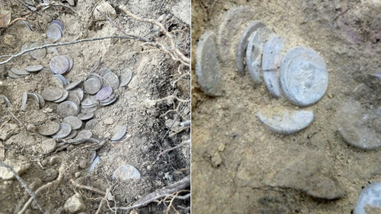 monede romane de argint descoperite în Toscana