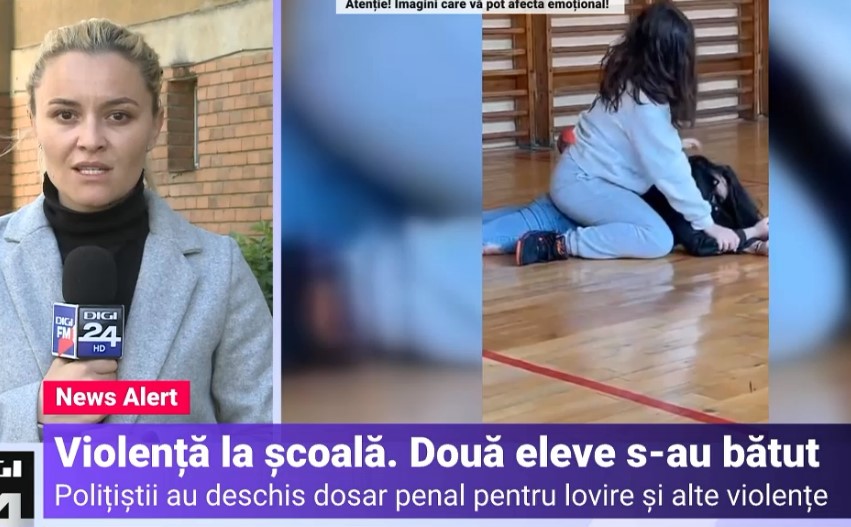 Două eleve din Târgu Jiu și-au împărțit pumni și picioare în timpul orei de sport
