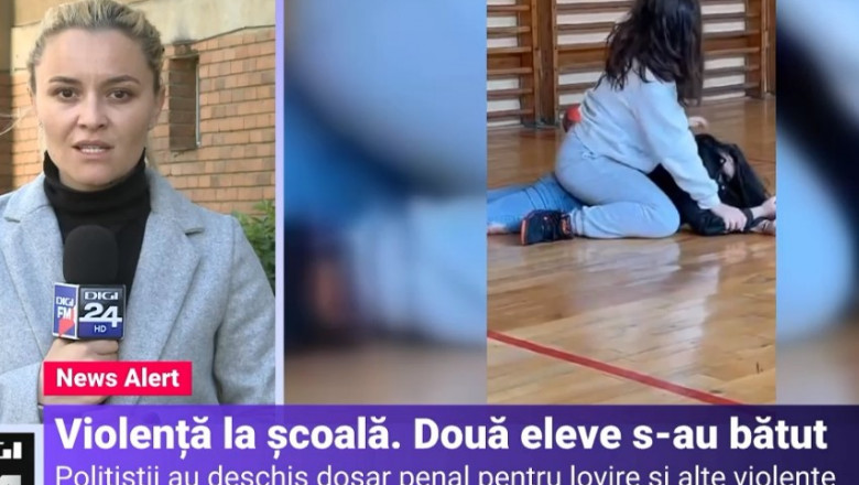 Două eleve din Târgu Jiu și-au împărțit pumni și picioare în timpul orei de sport