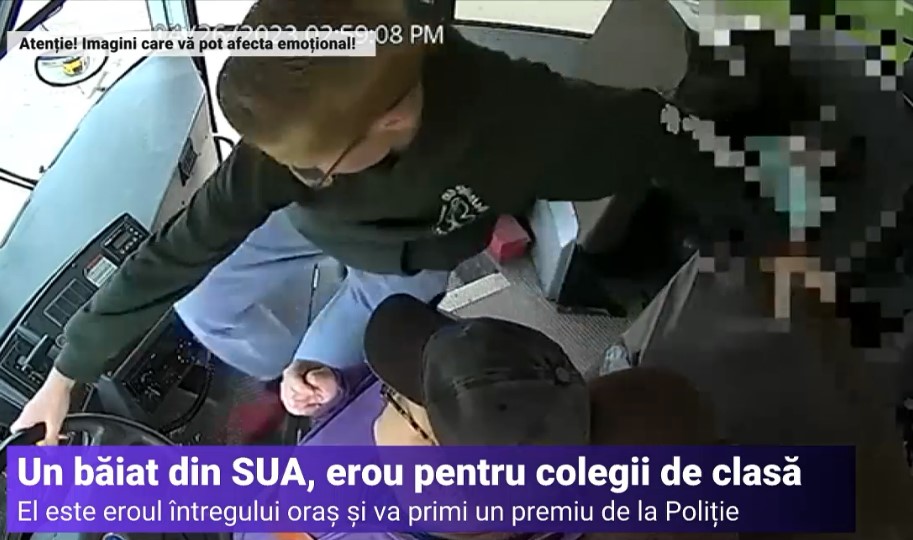 Erou la doar 13 ani. Un elev a salvat viaţa colegilor săi aflați în autobuzul școlar, după ce șoferul a leșinat la volan