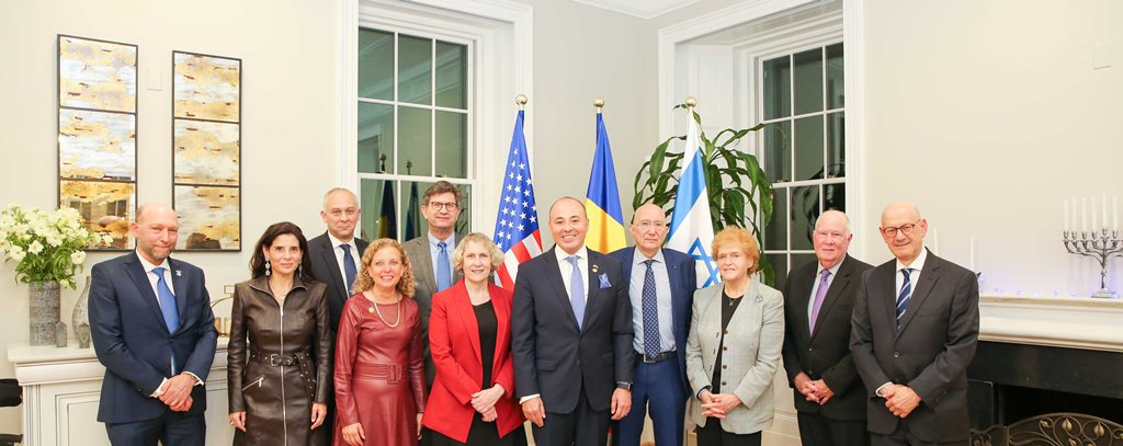 Ambasada României în SUA a organizat un dineu cu ocazia a 75 de ani de parteneriat diplomatic neîntrerupt între România și Israel