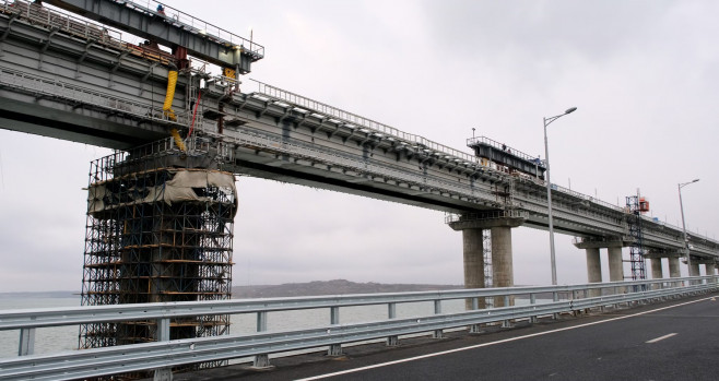 Russia Crimean Bridge Accident Restoration