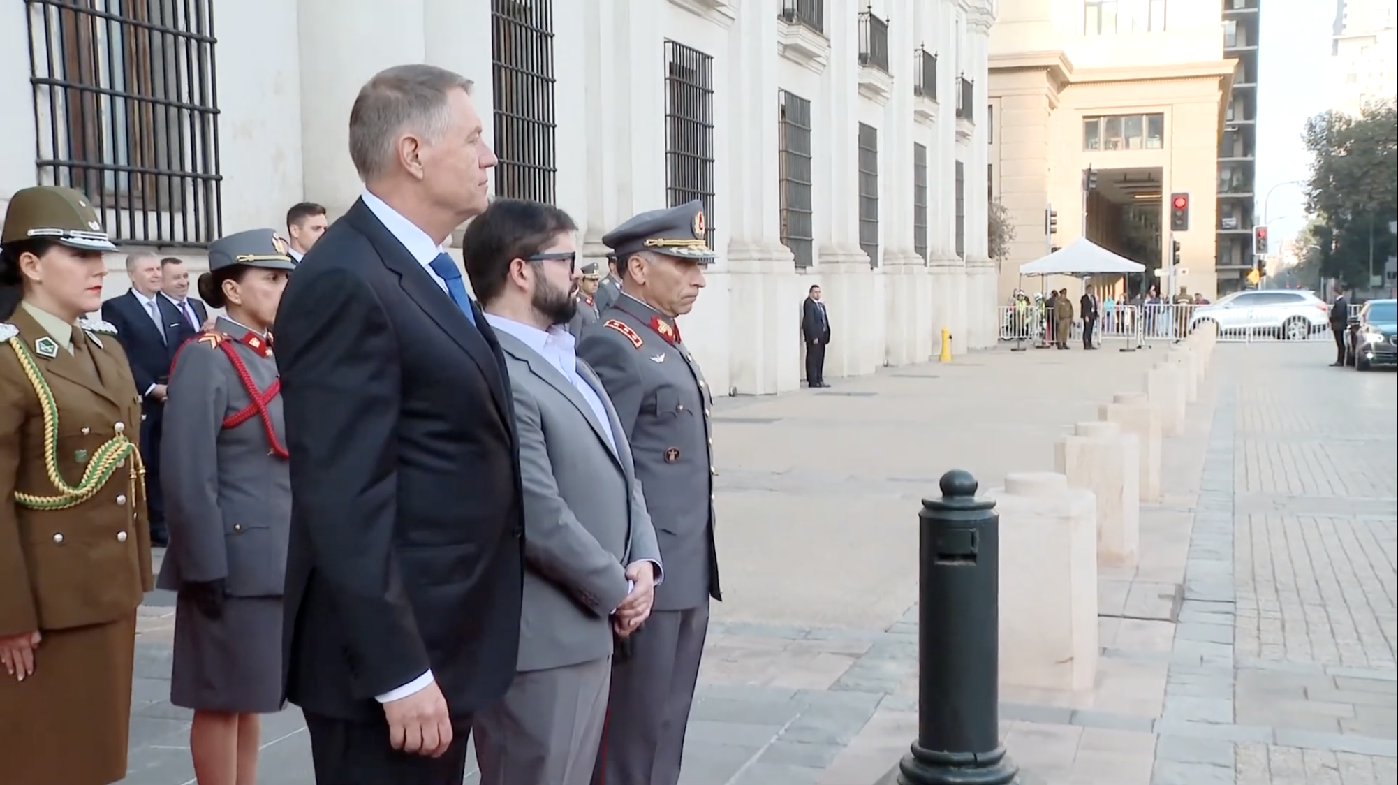 Klaus Iohannis, primit de președintele statului Chile, Gabriel Boric