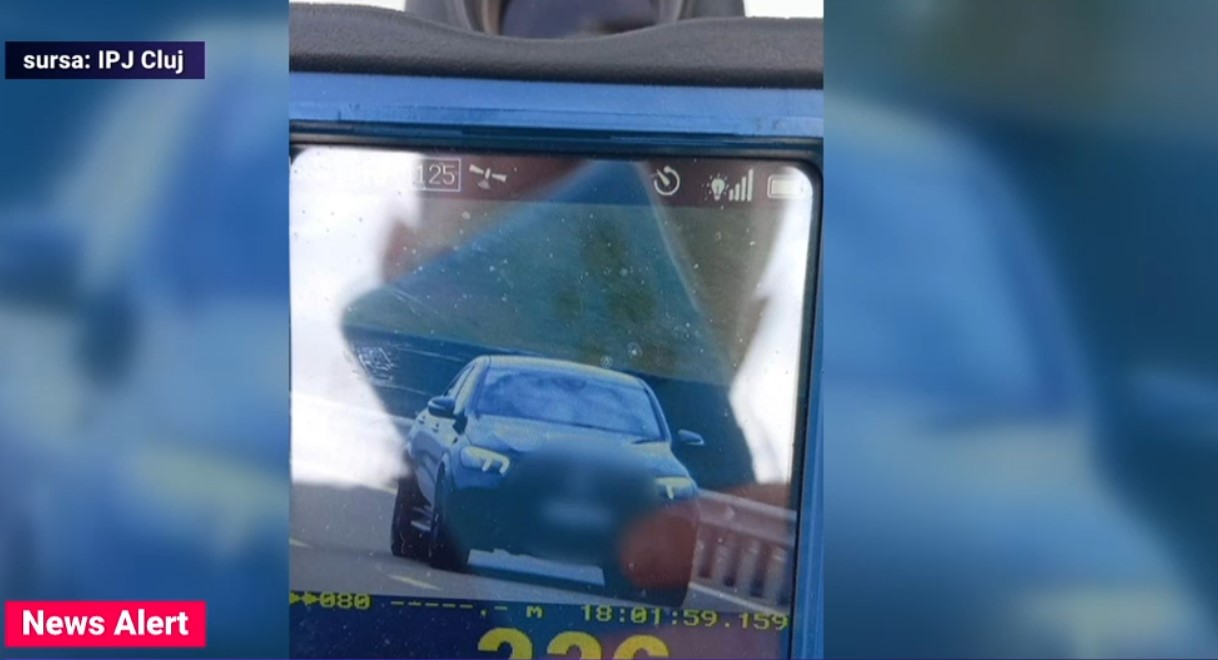 Viteză de 226 km/h pe autostrada A3: Un şofer în vârstă de 27 de ani s-a ales cu amendă și a rămas fără permis