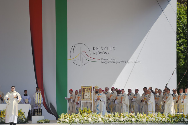 Pope Francis Visits Hungary - Day 3, Budapest - 30 Apr 2023