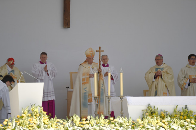 Pope Francis Visits Hungary - Day 3, Budapest - 30 Apr 2023