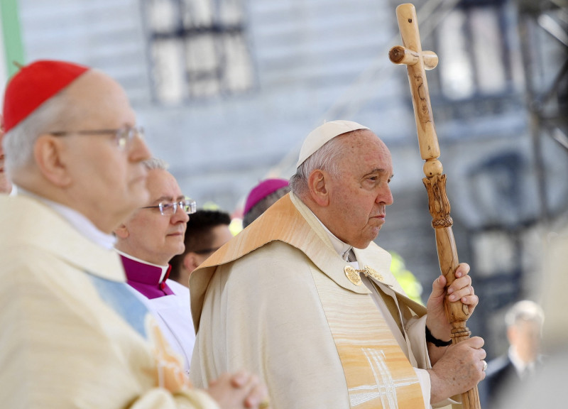 Pope Francis Visits Hungary Day 3, Budapest - 30 Apr 2023