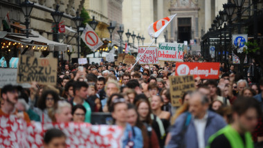 Students And Teachers Protest In Budapest, Hungary - 03 May 2023