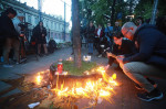 Commemoration for the victims of school shooting in Serbia