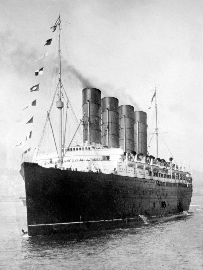Lusitania. RMS Lusitania, c.1908-1914