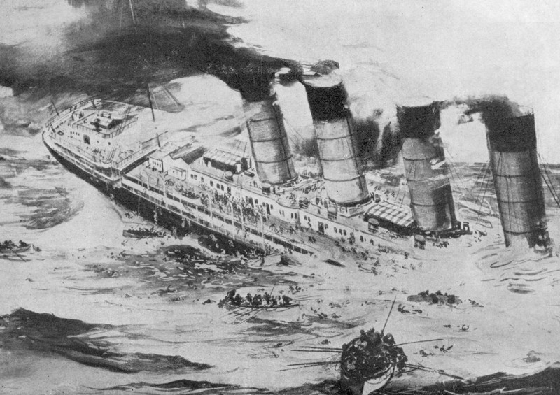 1.světová válka - parník Lusitania