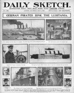 Sinking of the Lusitania, WW1