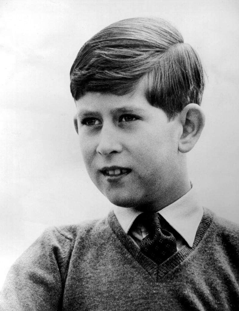Prince Charles as a boy in the grounds of Windsor Castle 5th June 1959.