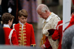 The Coronation of King Charles III and Queen Camilla at Westminster Abbey, London.