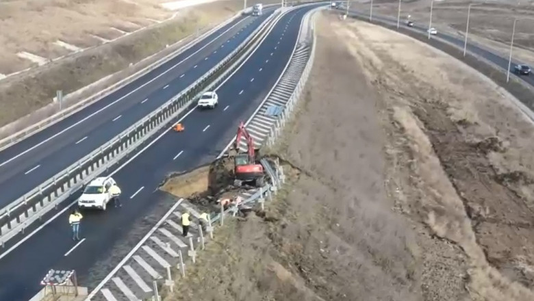 Tronsonul Sebeş - Turda al A 10 va fi redeschis pe 15 mai. În zona Alba Iulia Nord au apărut noi probleme la terasamentul drumului