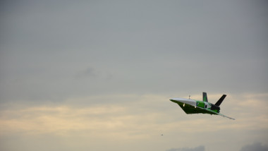 Destinus, un prototip de avion, efectuează un zbor test.