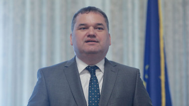 Ministrul Dezvoltării, Cseke Attila, participă la sesiunea de deschidere a Adunării Generale a Asociației Orașelor din România, la Palatul Parlamentului din București, luni 24 aprilie 2023.