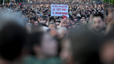 protest in serbia